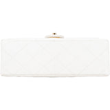 Chanel Quilted Lambskin 24K Gold Single Flap Crossbody Bag