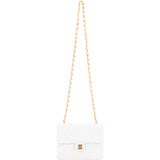 Chanel Quilted Lambskin 24K Gold Single Flap Crossbody Bag