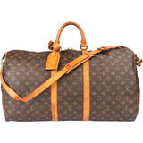 Louis Vuitton Canvas Monogram Keepall 55 Bandouliere