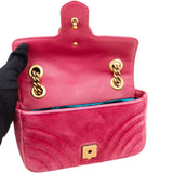 Gucci Pink Satin Marmont Crossbody Bag