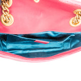 Gucci Pink Satin Marmont Crossbody Bag
