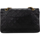 Chanel Quilted Lambskin 24K Gold Medium Double Flap Crossbody Bag