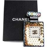 Chanel Pailetten CC Perfume Bottle Brooch