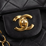 Chanel Quilted Lambskin 24K Gold Medium Double Flap Crossbody Bag