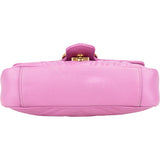 Gucci Pink Leather Chevron Marmont Crossbody Bag