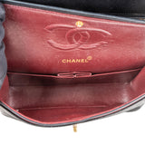 Chanel Quilted Lambskin 24K Gold Medium Double Flap Crossbody Bag
