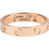 Cartier Au 750 Gold LOVE Wedding Band Ring (#51)