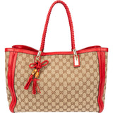 Gucci GG Monogram Bamboo Handbag