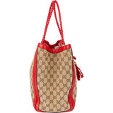 Gucci GG Monogram Bamboo Handbag