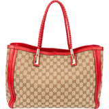 Gucci GG Monogram Bamboo Handbag