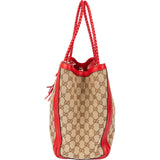 Gucci GG Monogram Bamboo Handbag