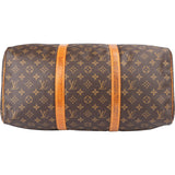 Louis Vuitton Canvas Monogram Sac Souple 45 Travel Bag