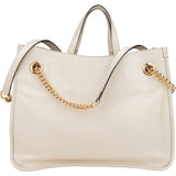Gucci White Leather Horsebit 1955 Shoulder Bag