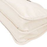 Gucci White Leather Horsebit 1955 Shoulder Bag