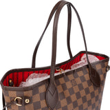 Louis Vuitton Damier Ebene Monogram Neverfull PM Handbag