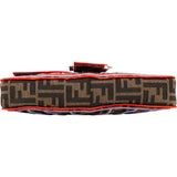 Fendi Limited FF Monogram Embroidered Baguette Crossbody Bag