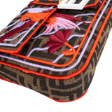 Fendi Limited FF Monogram Embroidered Baguette Crossbody Bag