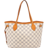 Louis Vuitton Damier Azur Monogram Neverfull PM Handbag
