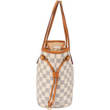 Louis Vuitton Damier Azur Monogram Neverfull PM Handbag