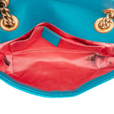 Gucci Blue Velvet GG Marmont Crossbody Bag