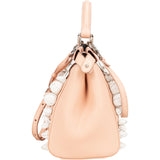 Fendi Nappa Leather Flowering Flower Mini Peekaboo Handbag