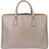 Prada Grey Saffiano Leather Galleria Handbag