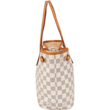 Louis Vuitton Damier Azur Monogram Neverfull PM Handbag