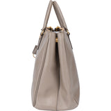 Prada Grey Saffiano Leather Galleria Handbag