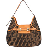 Fendi FF Monogram Zucca Shutter Handbag