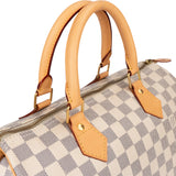 Louis Vuitton Damier Azur Monogram Speedy 30 Handbag