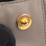 Prada Grey Saffiano Leather Galleria Handbag