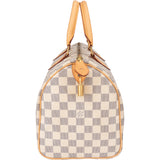 Louis Vuitton Damier Azur Monogram Speedy 30 Handbag
