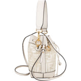 Fendi Transparent FF Monogram Mon Tresor Mini Bucket Crossbody Bag