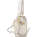 Fendi Transparent FF Monogram Mon Tresor Mini Bucket Crossbody Bag