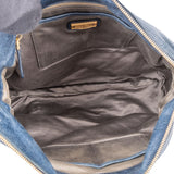 Miu Miu Blue Leather City Handbag