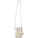 Fendi Transparent FF Monogram Mon Tresor Mini Bucket Crossbody Bag