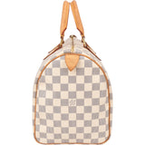 Louis Vuitton Damier Azur Monogram Speedy 30 Handbag