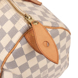 Louis Vuitton Damier Azur Monogram Speedy 30 Handbag
