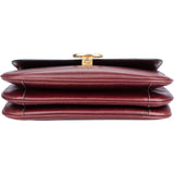 Celine Bordeaux Calfskin Triomphe Shoulder Bag