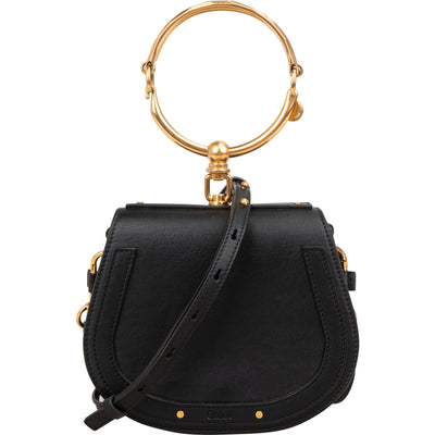 Chloé Black Leather Nile Crossbody Bag