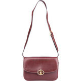 Celine Bordeaux Calfskin Triomphe Shoulder Bag