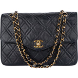 Chanel Quilted Lambskin 24K Gold Single Flap Shoulder Bag