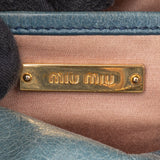 Miu Miu Blue Leather City Handbag
