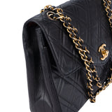 Chanel Quilted Lambskin 24K Gold Single Flap Shoulder Bag