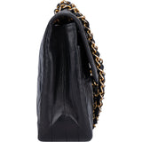 Chanel Quilted Lambskin 24K Gold Single Flap Shoulder Bag