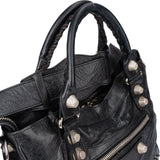 Balenciaga Blue Leather City Handbag