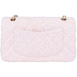 Chanel Quilted Tweed Medium Double Flap Crossbody Bag