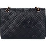 Chanel Quilted Lambskin 24K Gold Single Flap Shoulder Bag