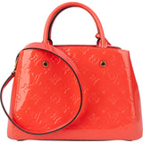Louis Vuitton Poppy Vernis Monogram Montaigne BB Handbag