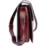 Celine Bordeaux Calfskin Triomphe Crossbody Bag